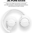 JBL, Fone de Ouvido Over-Ear, Tune 720BT, Bluetooth, Cabo Removível - Branco