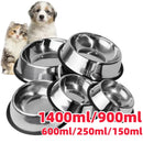 Comedouro ou Bebedouro Inox Antiderrapante Para Cães e Gatos