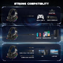 Kp489 Gamer Headset, Supra Luzled, Fone De Ouvido Gamer